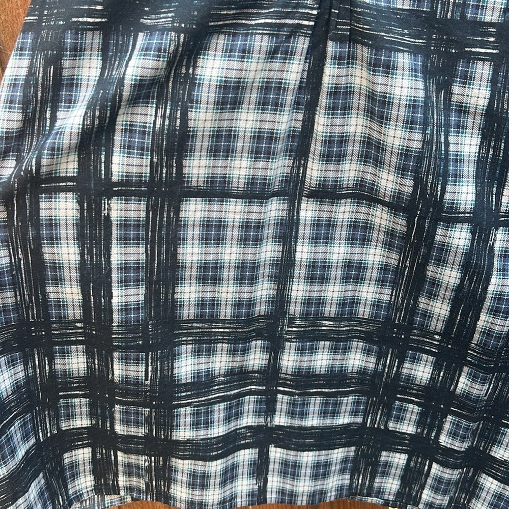 Burberry Brit Plaid Blue White Tunic Size XS - Picture 5 of 16